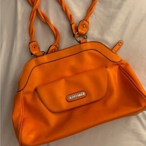 Rosetti Orange leather tote